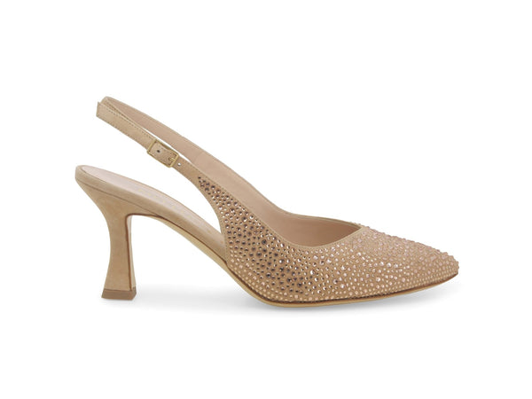 Melluso Décolleté Elegante Cerimonia Primavera Estate Camoscio Beige e1650w-234340